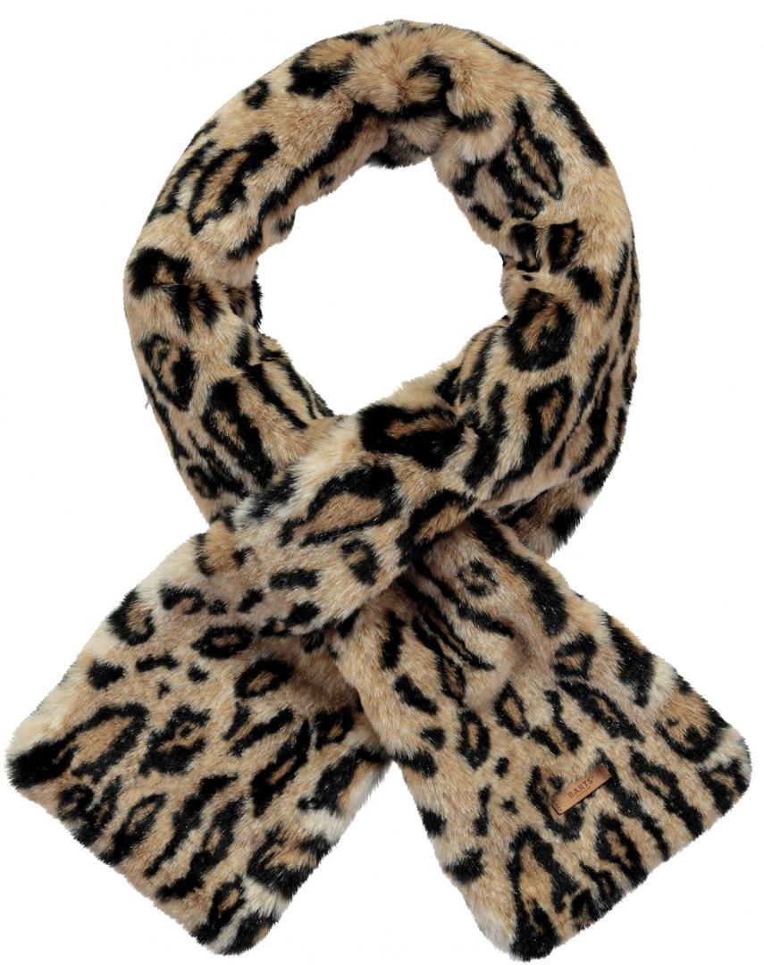 Barts Holly Scarf, Leopard Print Faux Fur