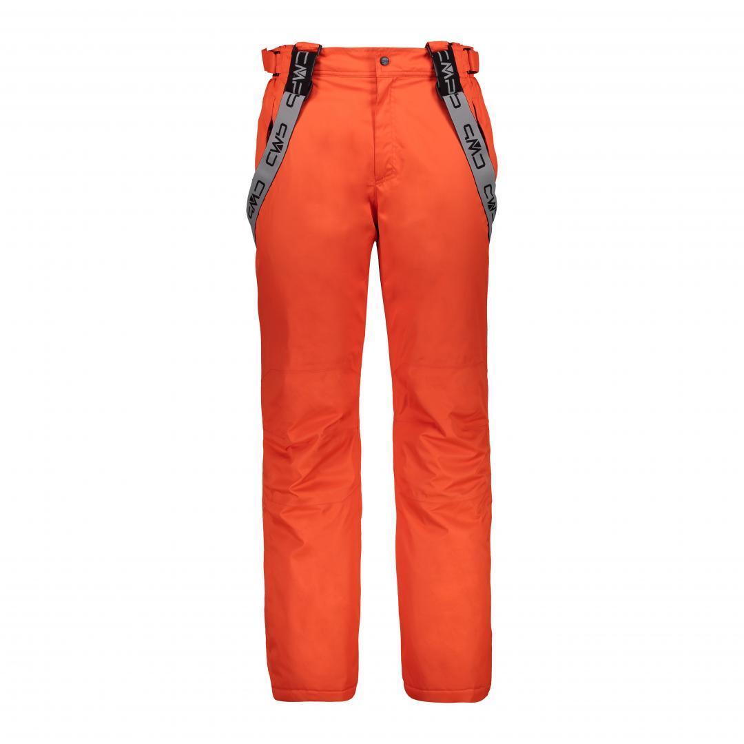 CMP 2025/26 Men's ski salopettes with removable straps - Red