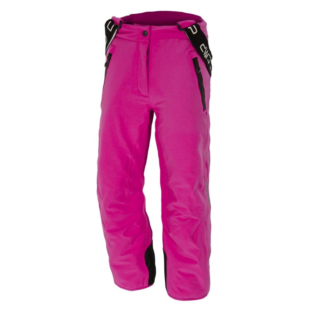 CMP Girls Naomi Stretch Ski Snowboard Salopettes Pants Magenta