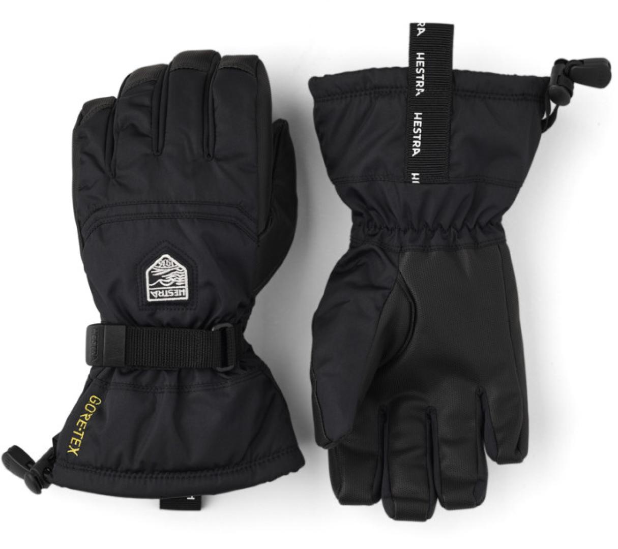Hestra 2025 Gore-Tex Gauntlet Jr 5 Finger Black