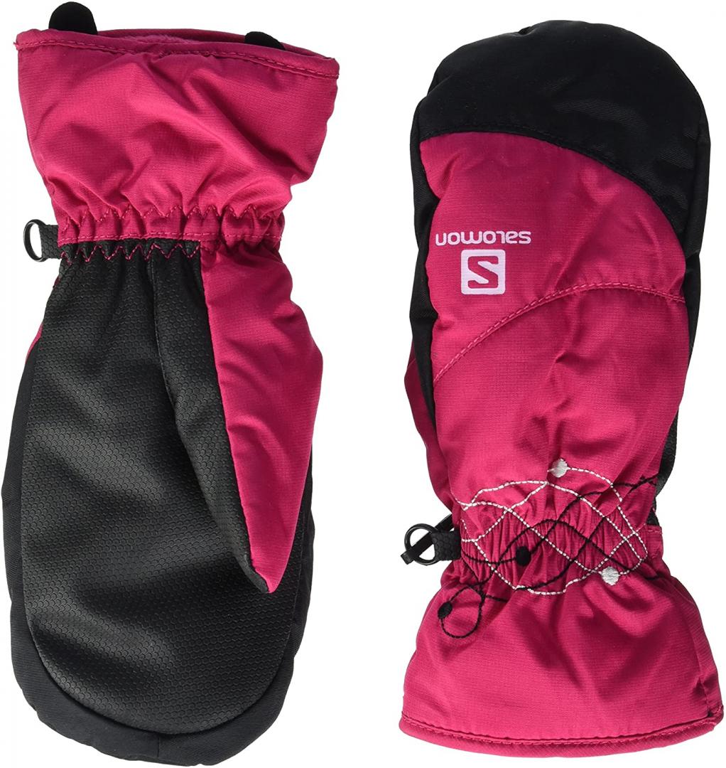 Salomon Electra Girls Ski Mitten - Hot Pink