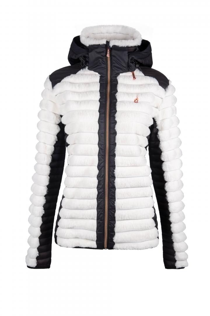 AULP 2024 Notil Faux Fur Hooded Fleece Jacket - White