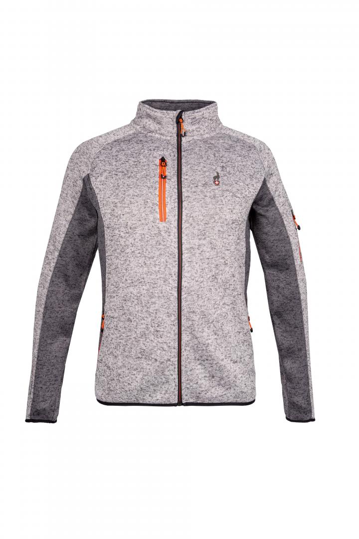 AULP Rikko Zip up flecce Jacket - Grey