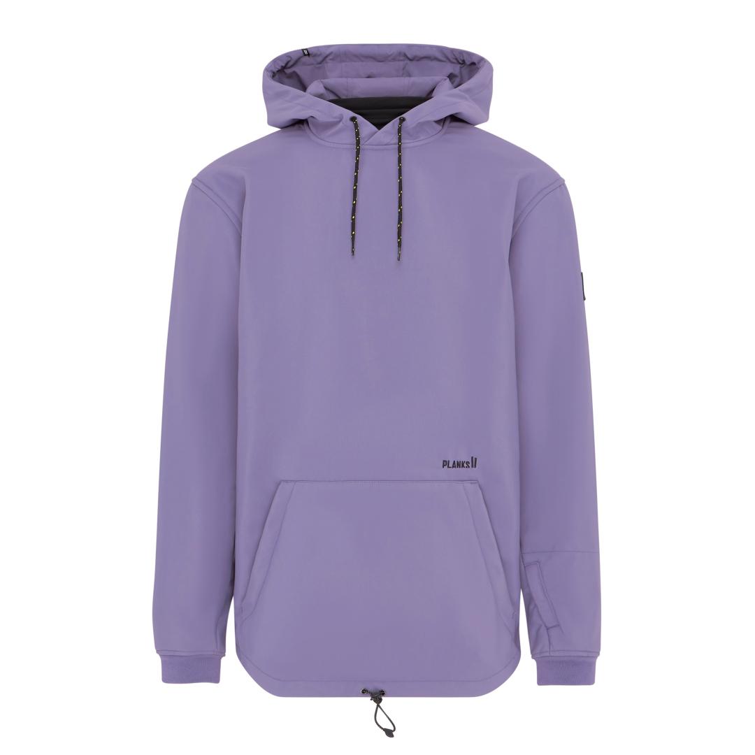 Planks 2024 Parkside Softshell Riding Hoodie - Steep Purple