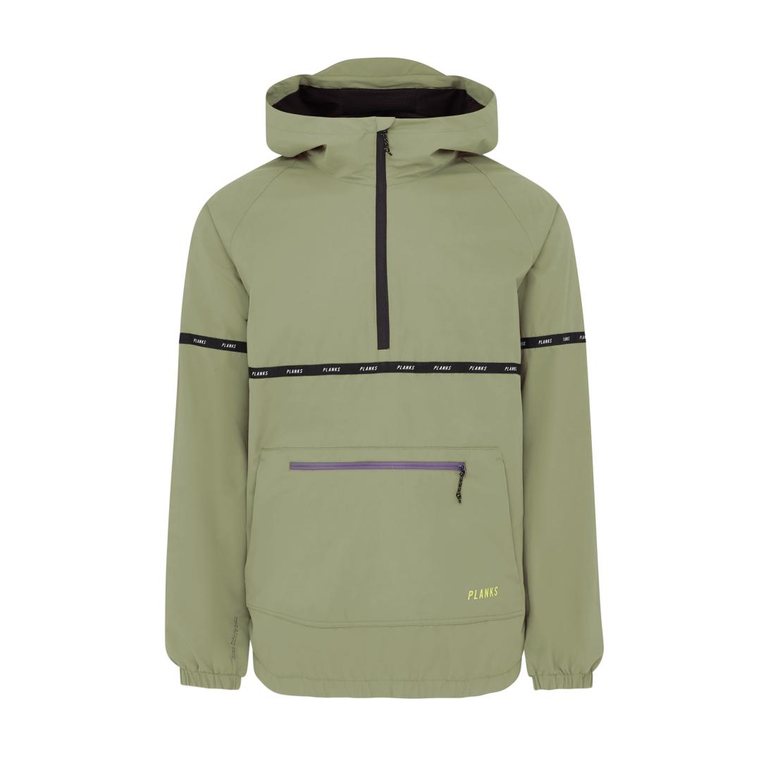Planks 2024 Gateway Unisex Smock Waterproof Jacket - Khaki Green