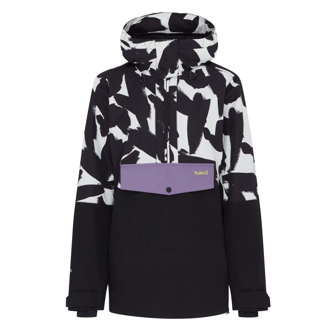 Planks 2024 Women's Overstoke Anorak Ski Snowboard Jacket - Brush Bone