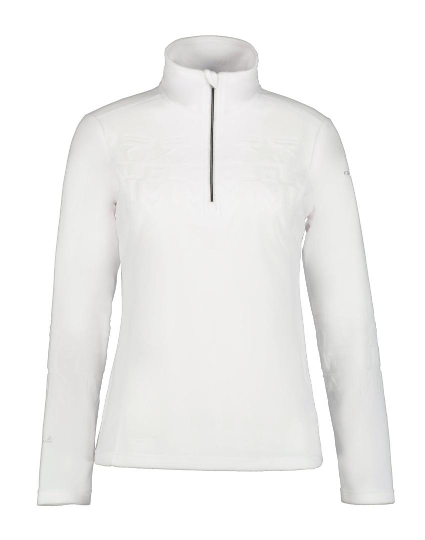 Ice Peak 2024 Womens 1/2 Zip Fleece Icepeak Fabius - Optic White