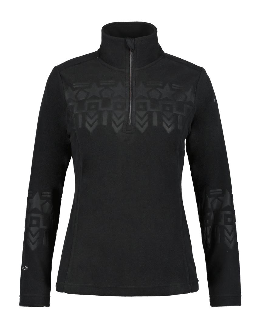 Ice Peak 2024 Womens 1/2 Zip Fleece Icepeak Fabius - Black