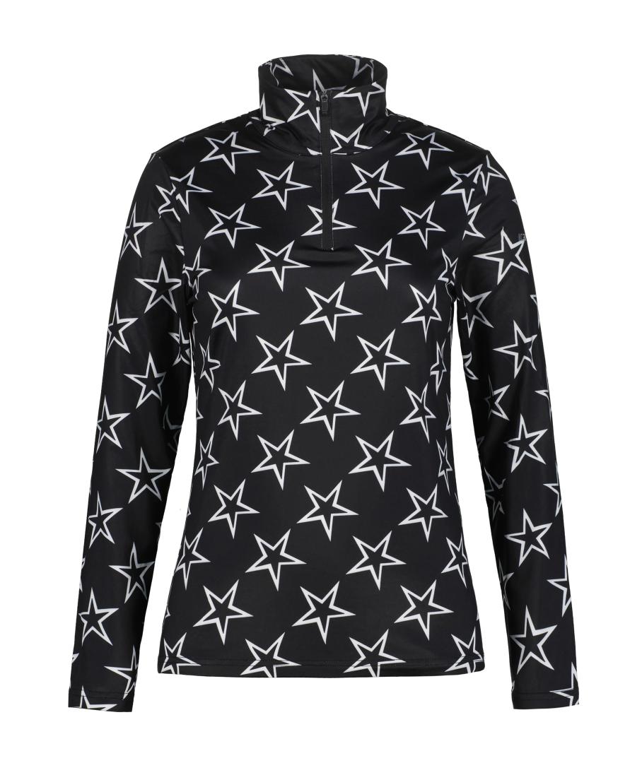 Ice Peak 2026 Flowood Womens 1/2 Zip Shirt - Basic Black