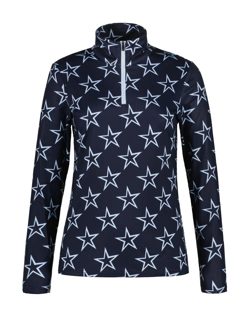 Ice Peak 2026 Flowood Womens 1/2 Zip Shirt - Dark Blue