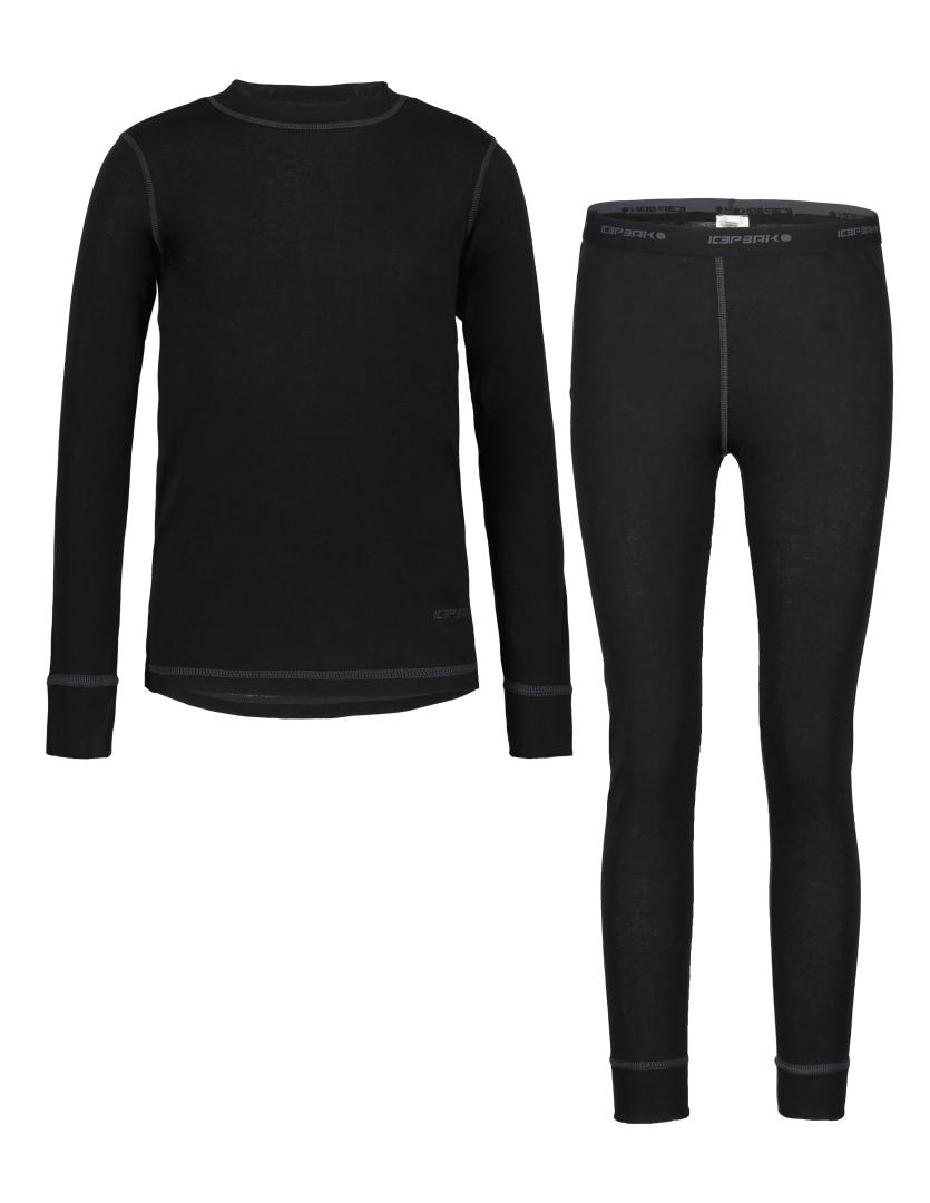 Ice Peak 2026 Ivesdale Junior Unisex Set Of Underwear - Basic Black