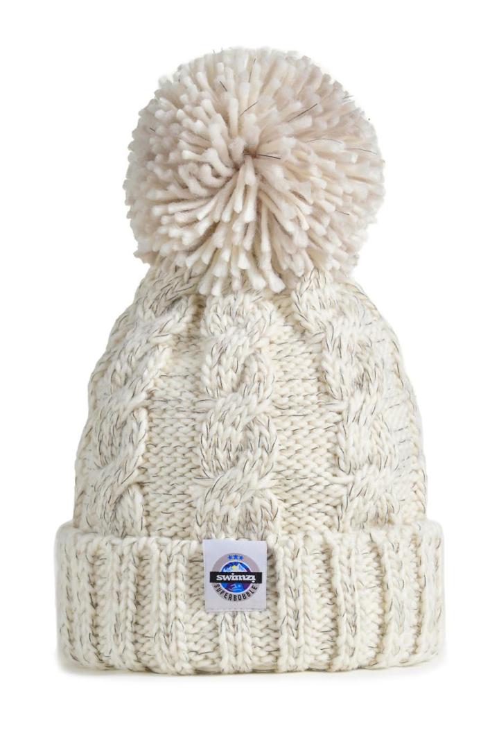 Swimzi 2025 Oatmeal Cable superbobble chunky hat