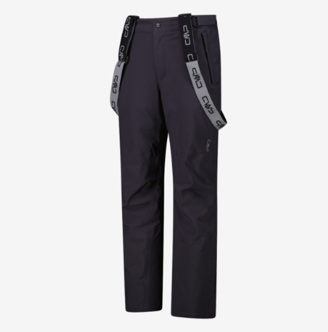 CMP 2025/26 Men's ski salopettes with removable straps - Nero