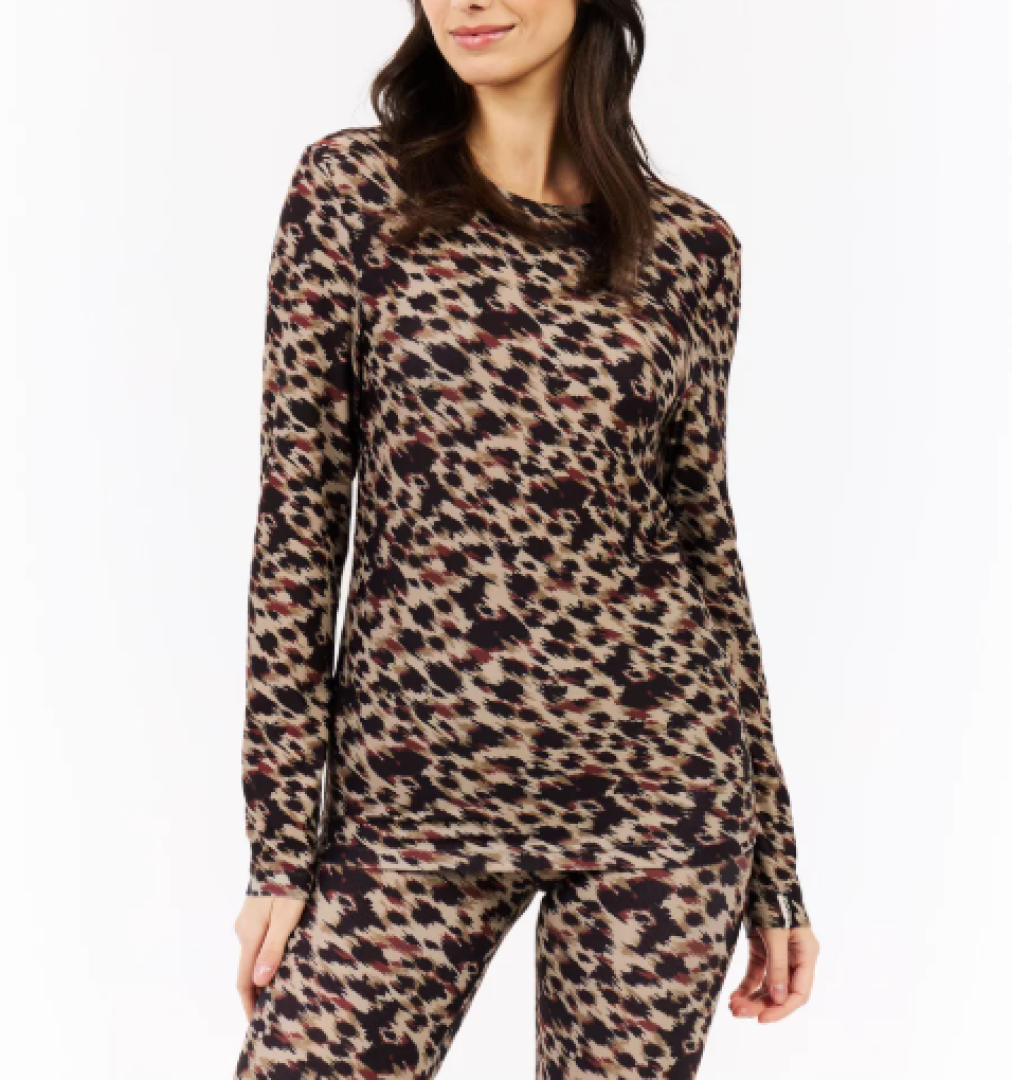 Protest 2025/26 Yalin Women's Thermal Top - Leopard Print