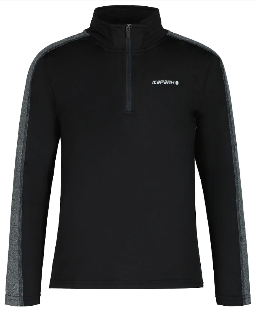 Ice Peak 2024 Mens Thermal 1/2 Zip Shirt Icepeak Fleminton - Black