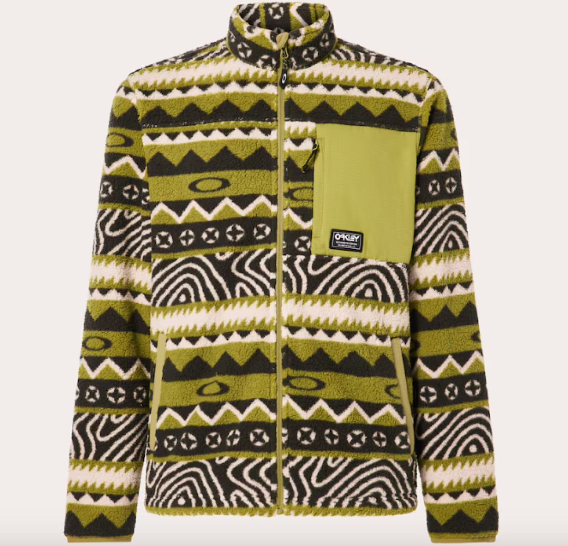 Oakley 2024 Mountain Fire Sherpa Fleece - Fern Norway Pattern