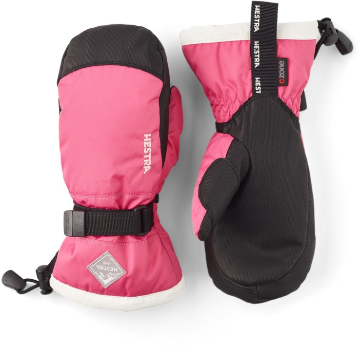 Hestra 2025 Gauntlet CZone Jr Mitt Fuchsia/Ivory view 2