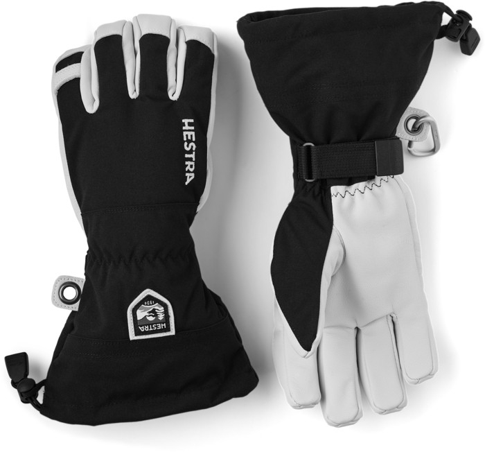 Hestra 2025/26 Army Leather Heli Ski 5 Finger Glove - Black view 2