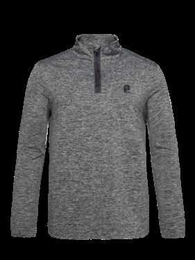 Protest 2025 REWILL 1/4 Zip Top Dark Grey Melee view 2