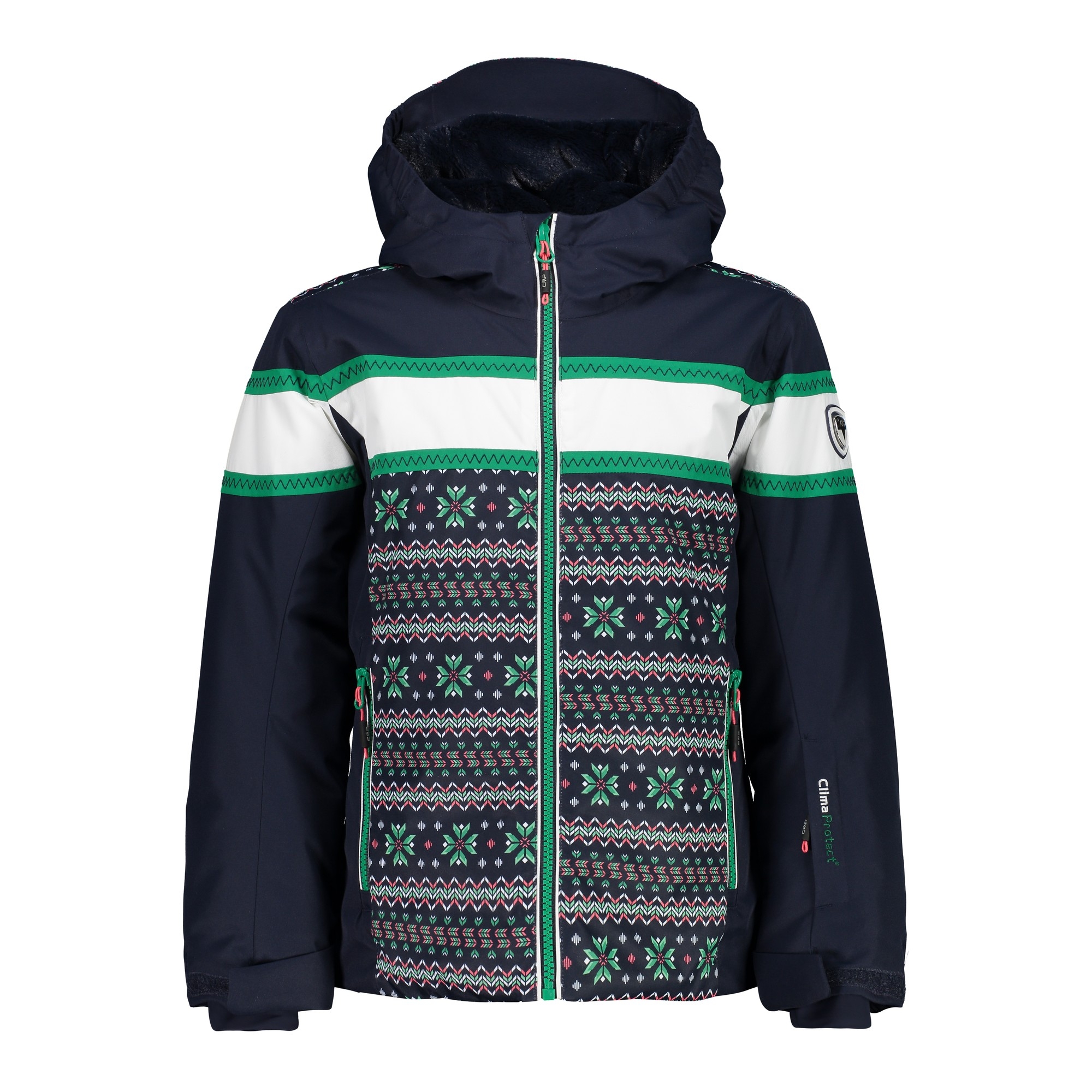 CMP Tressy Girl's Jacket Blue/Green view 2
