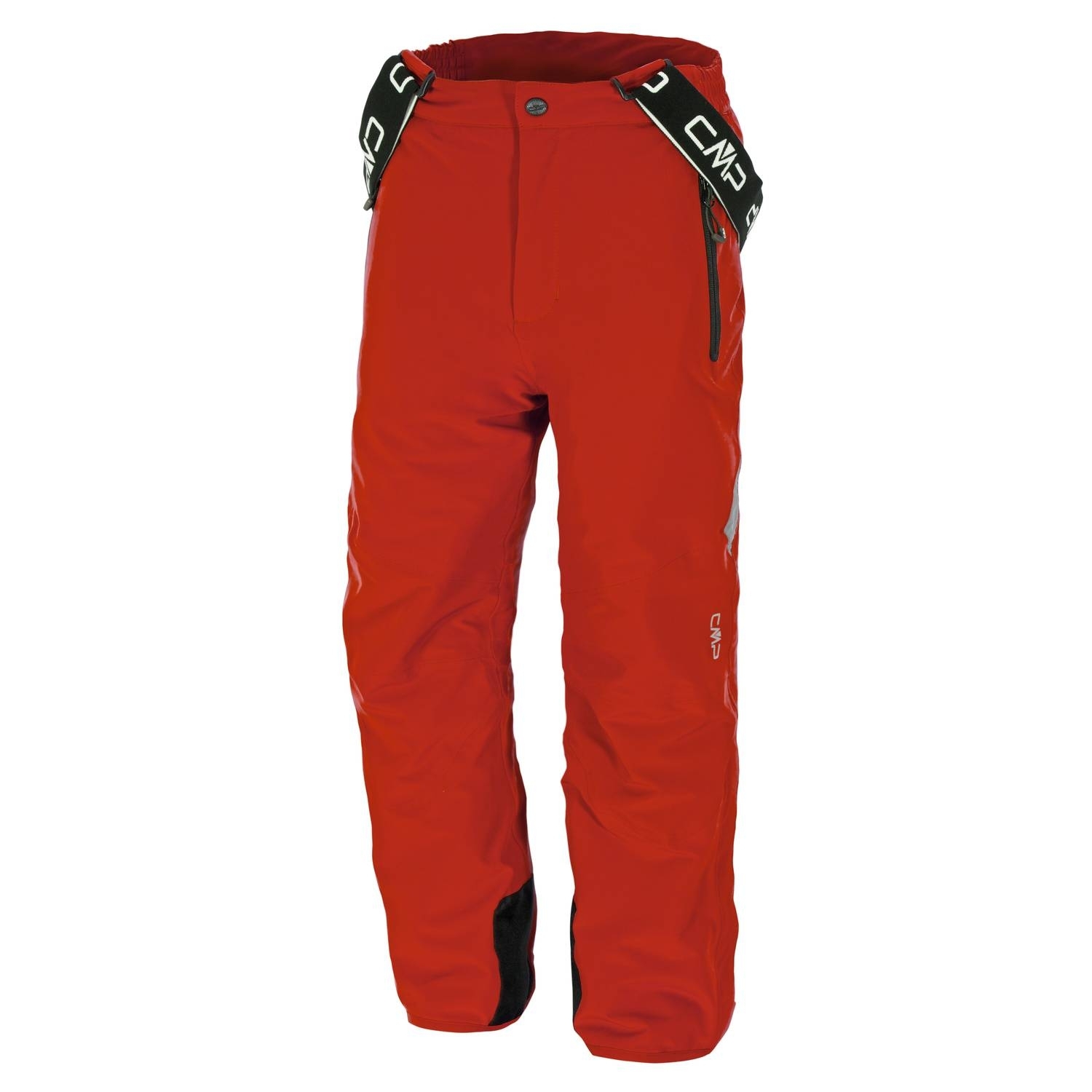 CMP Otter Stretch Snow Salopettes Pants Lacca Red view 2