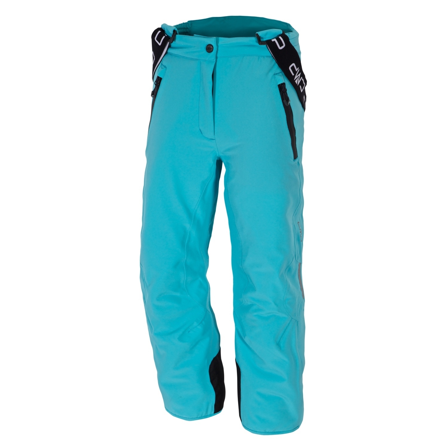 CMP Girls Naomi Stretch Skiing Snowboarding Salopettes Pants Turquoise view 2