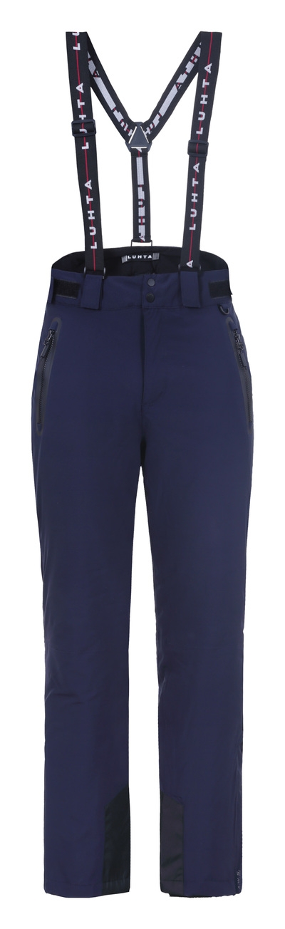 Luhta Kortepohja mens technical stretch ski trousers with braces dark navy view 2
