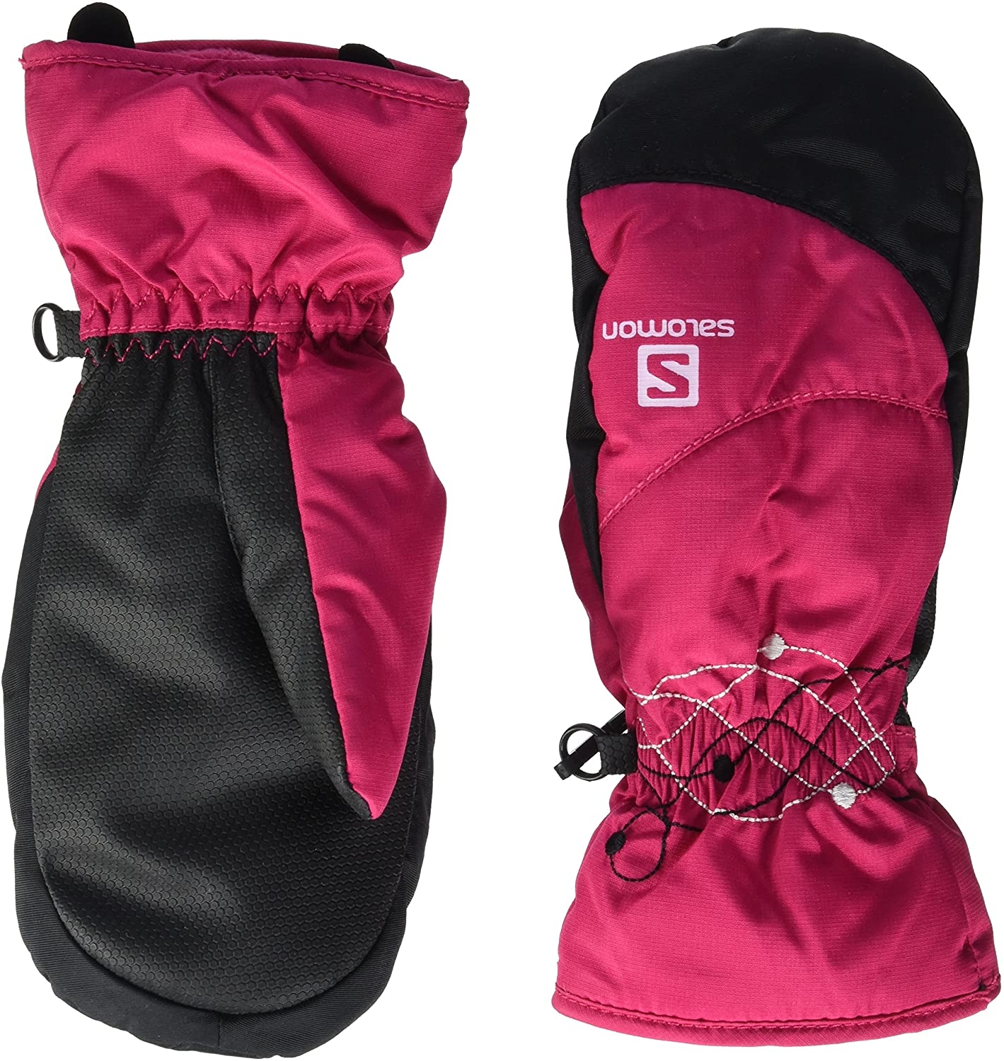 Salomon Electra Girls Ski Mitten - Hot Pink view 2