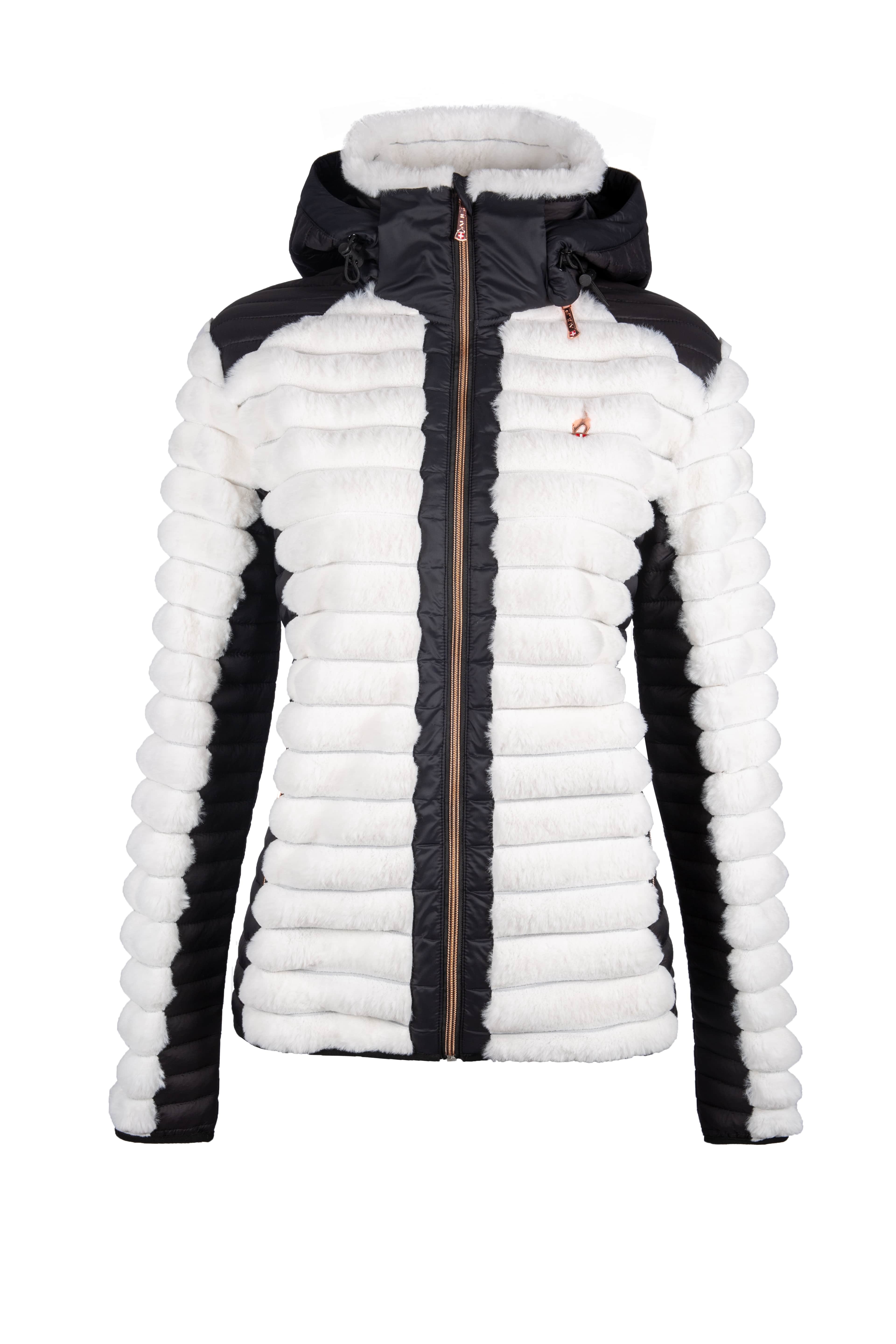 AULP 2024 Notil Faux Fur Hooded Fleece Jacket - White view 2