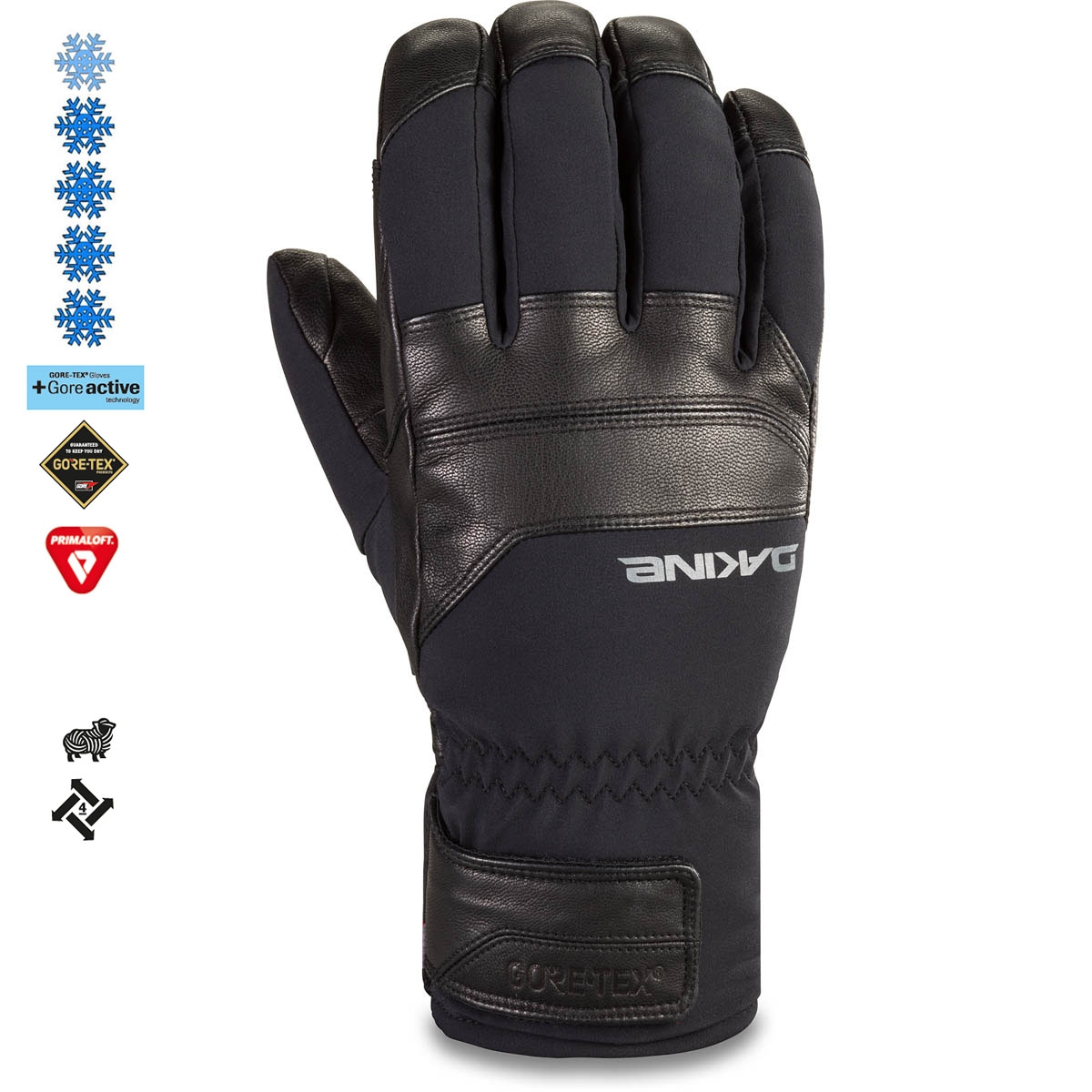 Dakine Excursion Gore-Tex Short Glove - Black view 2
