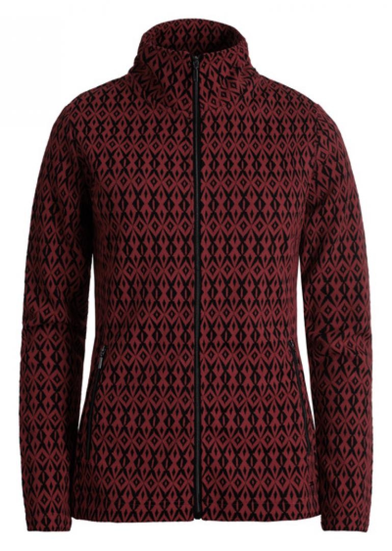 Luhta Evinsalo Womens Mid Layer, Red view 2