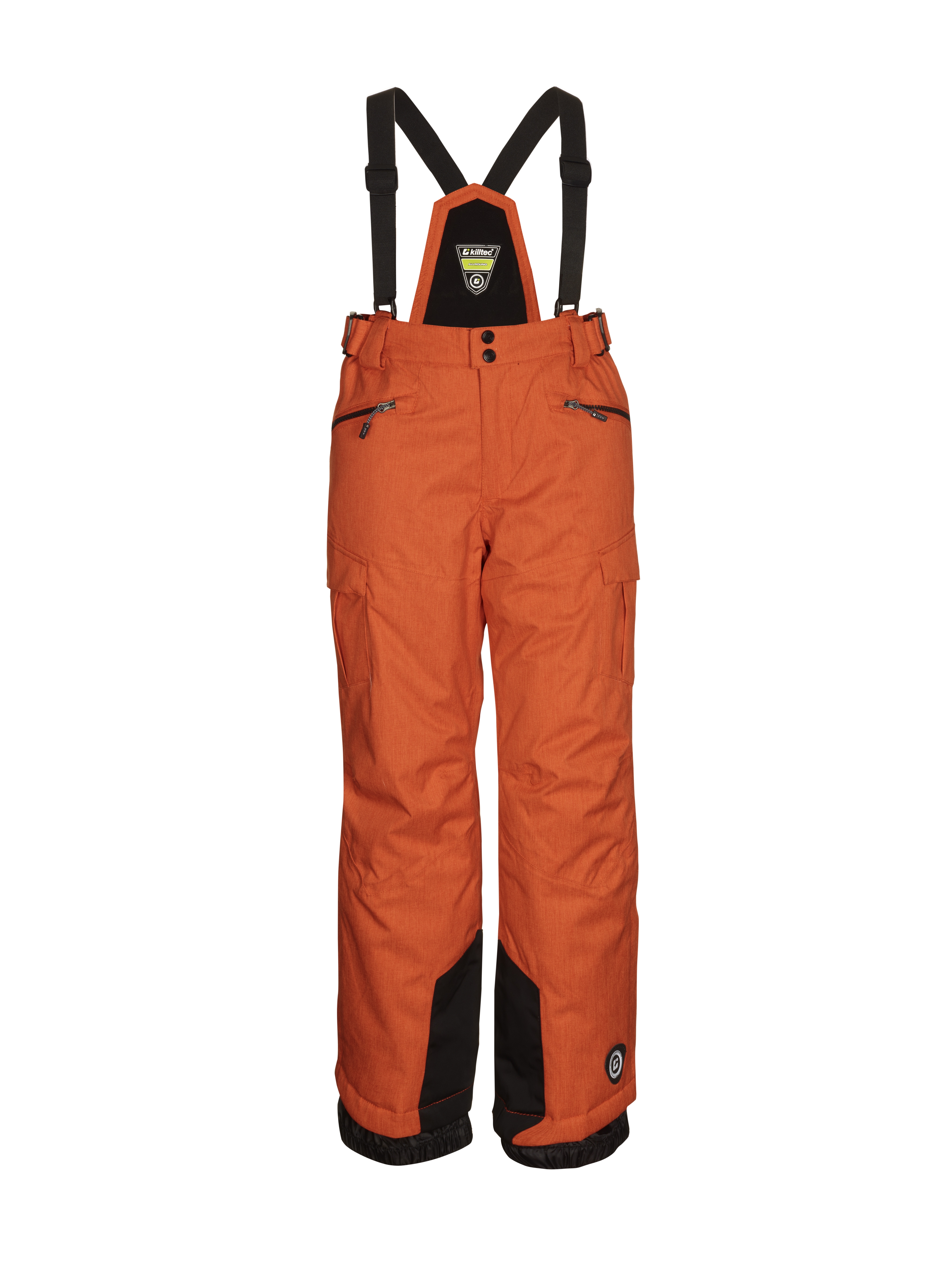 Killtec Fanol youths kids salopettes pants orange melange view 2