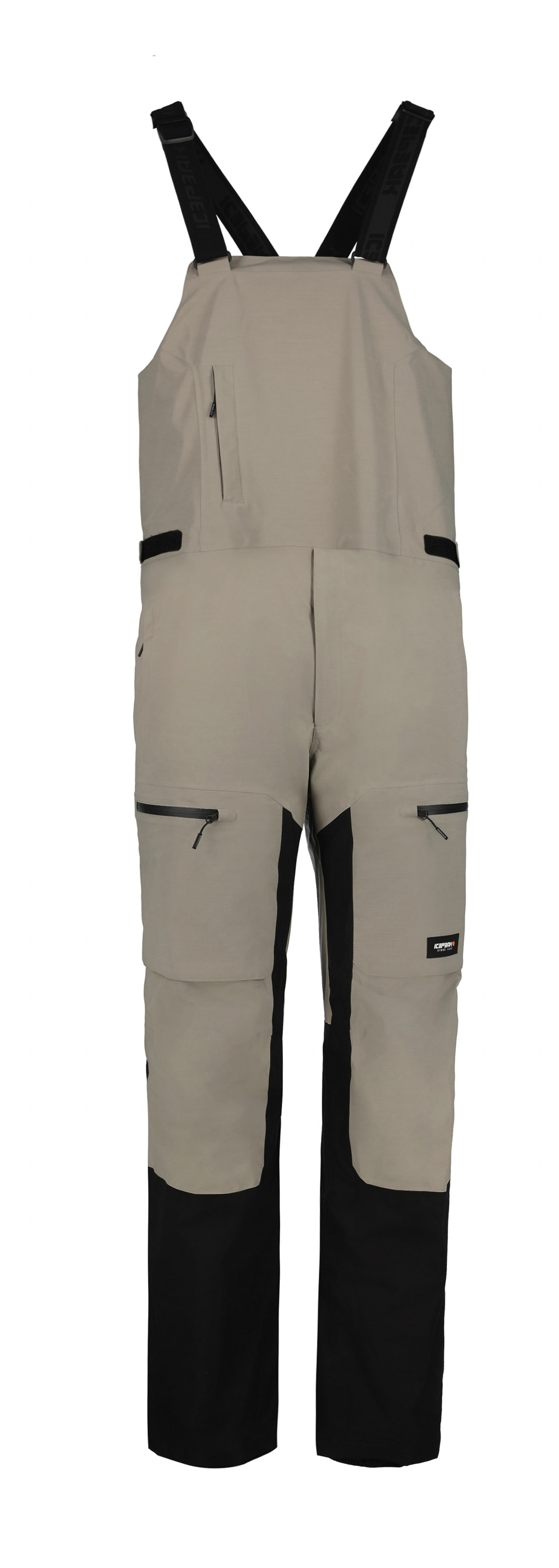 Ice Peak 2026 Cambo Mens Bibbed Trousers - Grey view 3