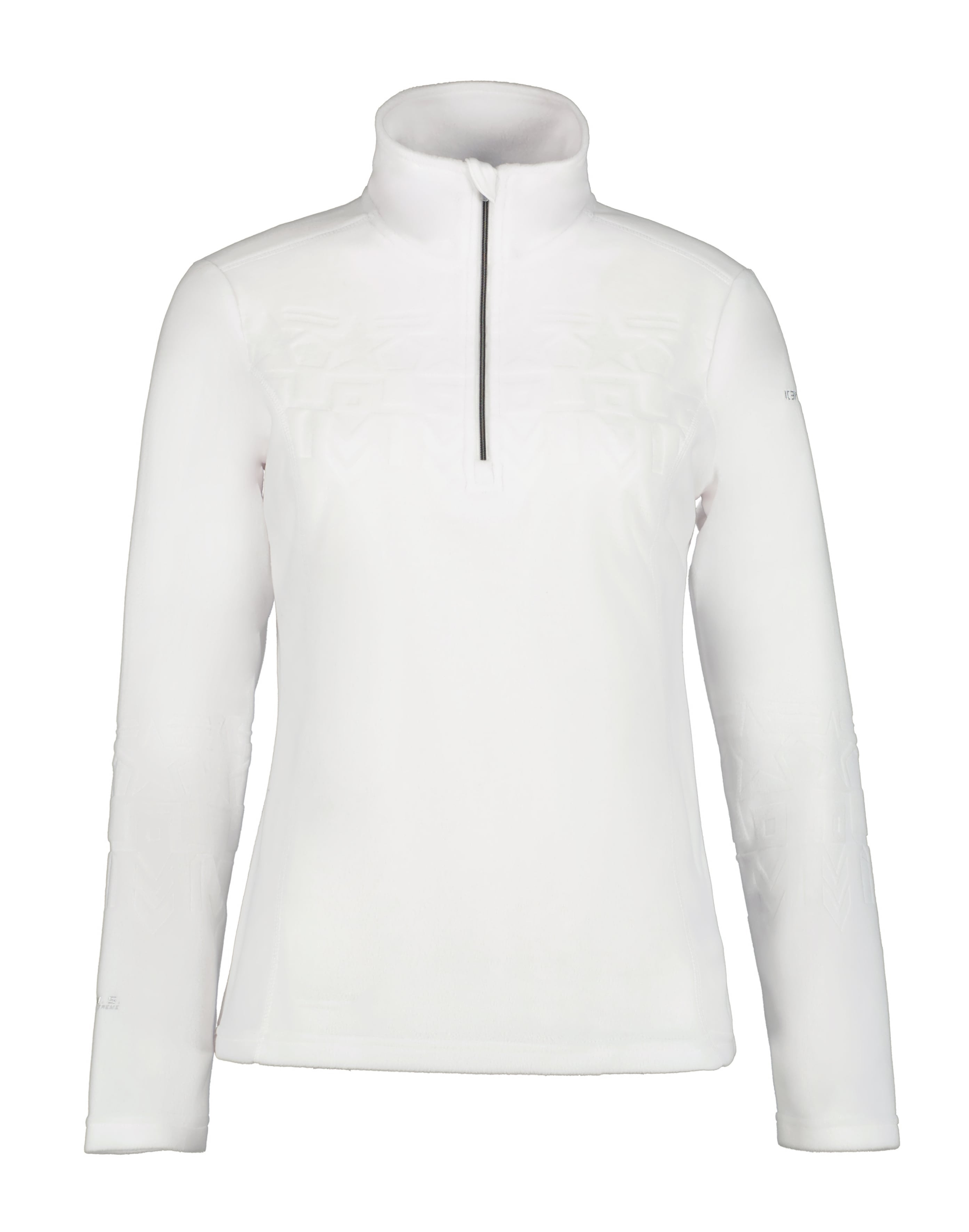 Ice Peak 2024 Womens 1/2 Zip Fleece Icepeak Fabius - Optic White view 3