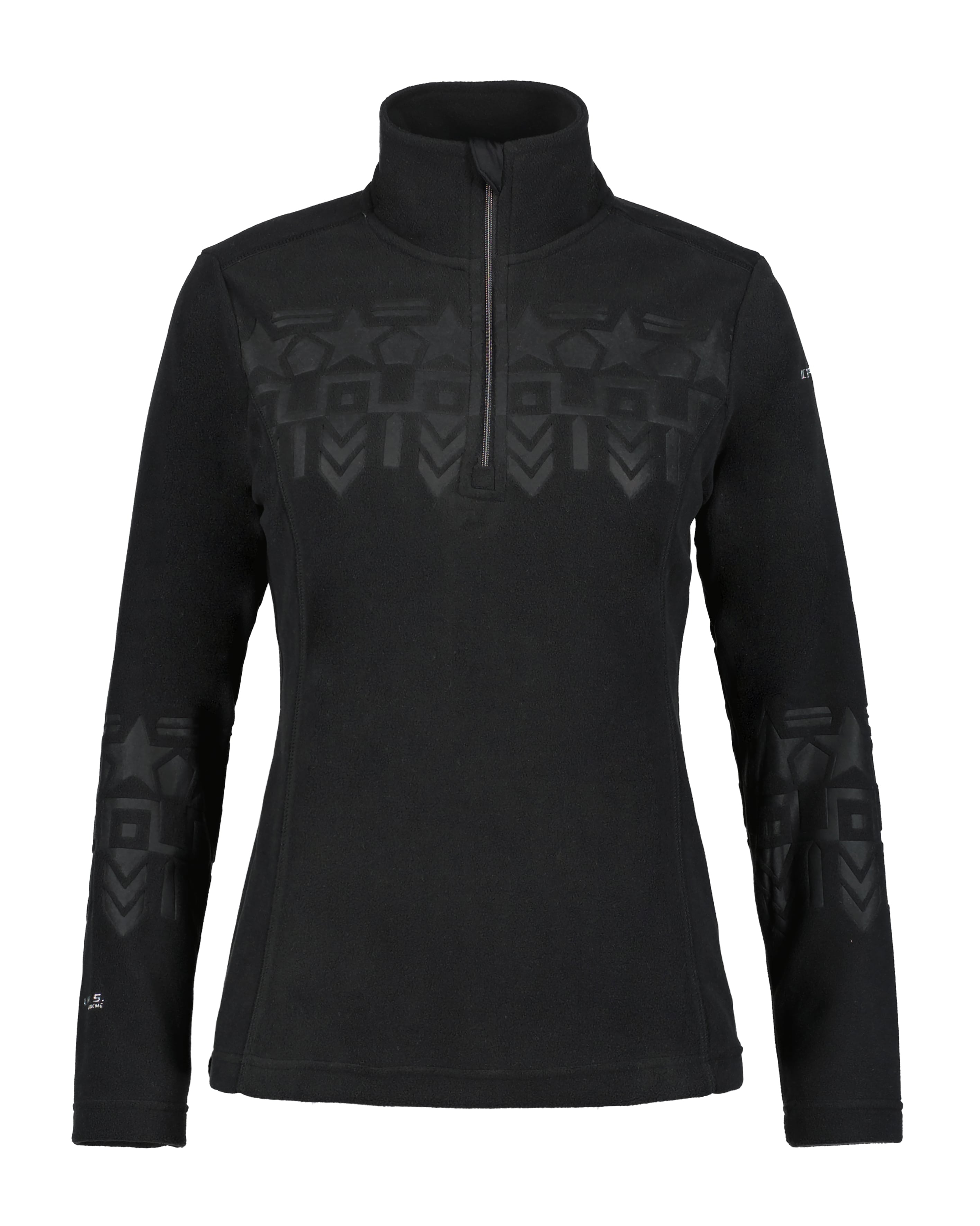 Ice Peak 2024 Womens 1/2 Zip Fleece Icepeak Fabius - Black view 3