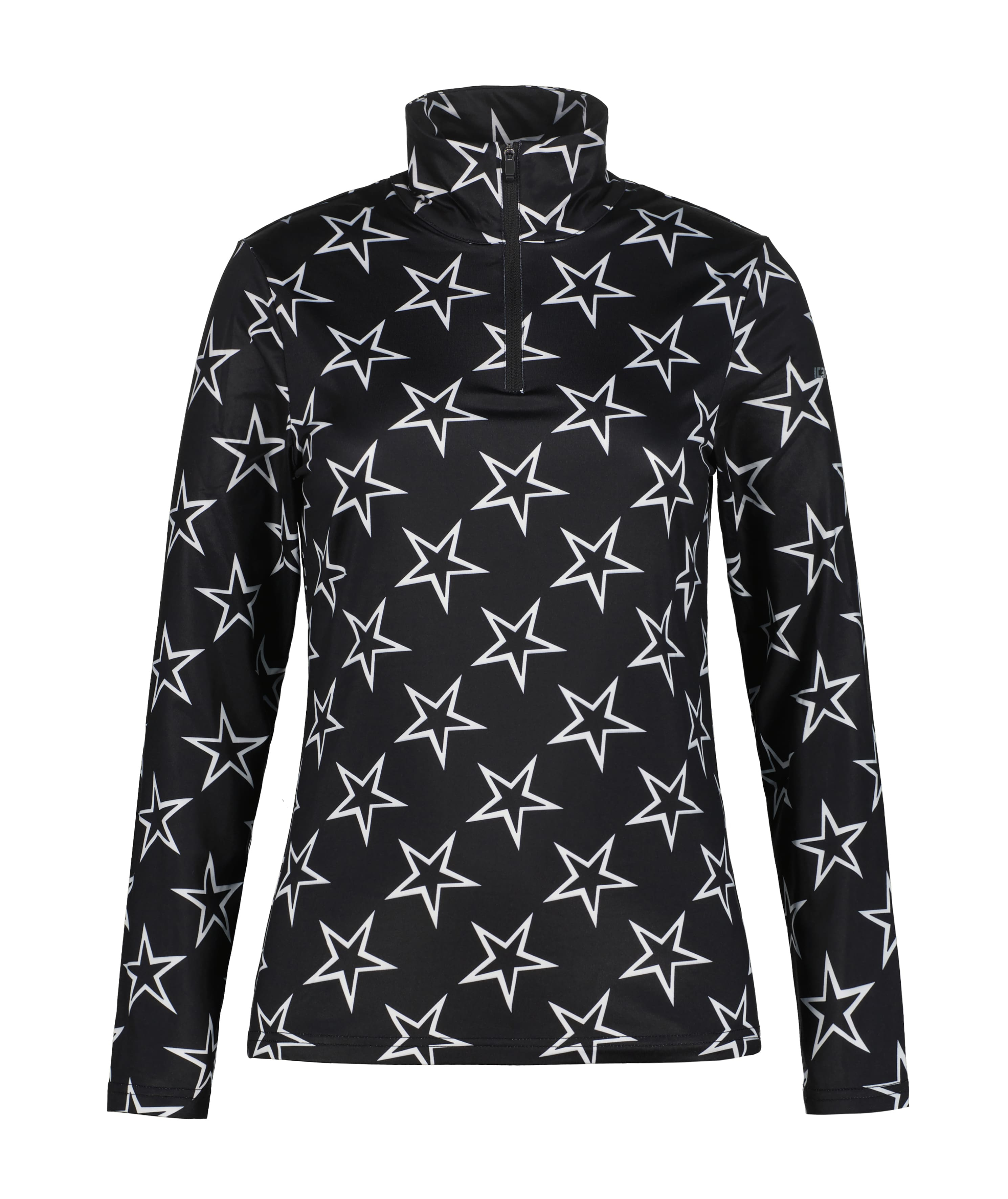 Ice Peak 2026 Flowood Womens 1/2 Zip Shirt - Basic Black view 4