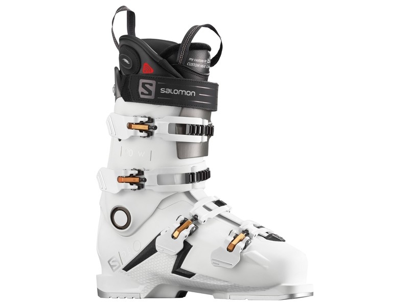 Salomon S Pro 90 Womens White Black Gold Glow view 2
