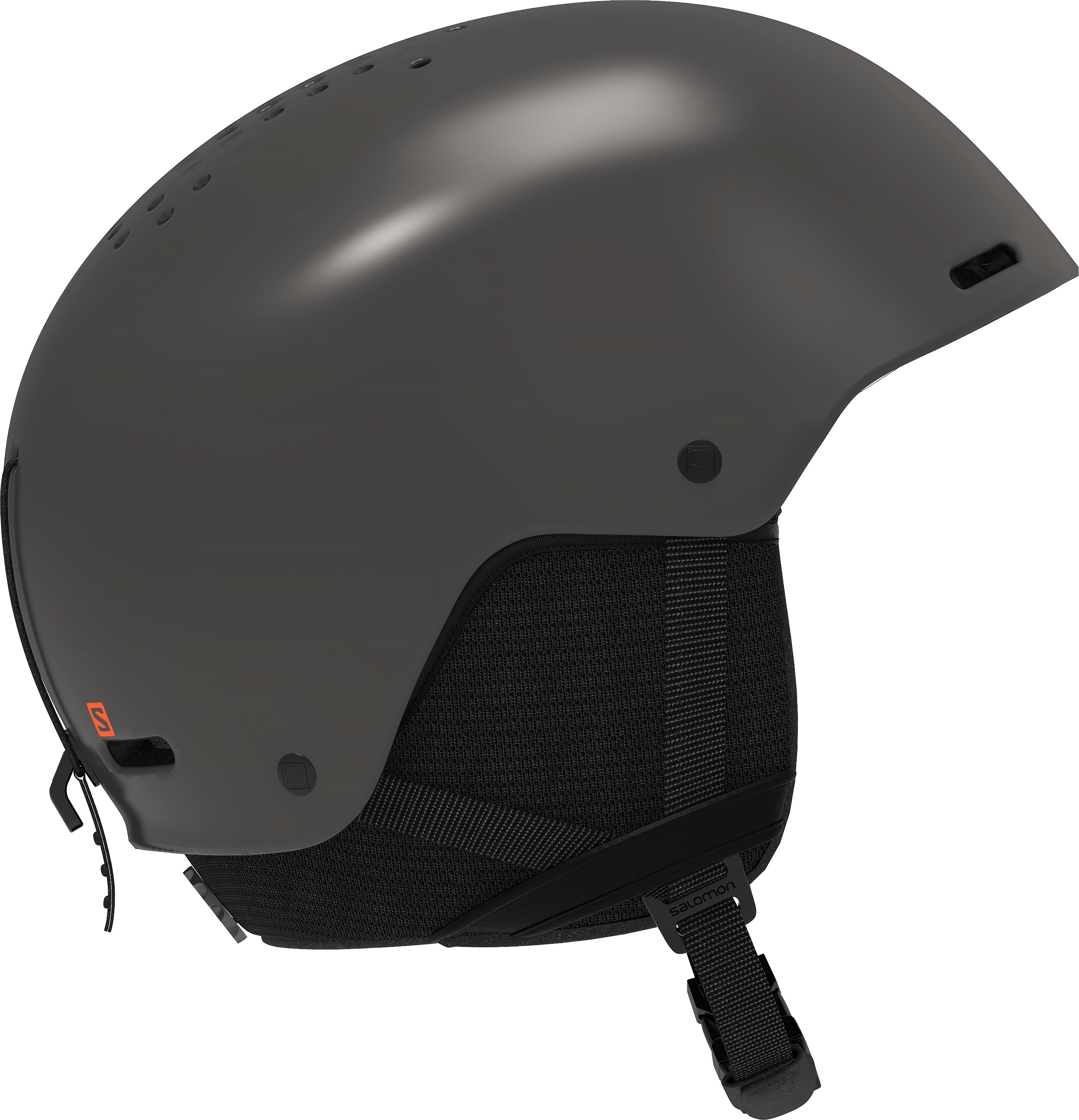 Salomon Brigade+ Ski/Snowboard Helmet - Ebony (Dark Grey) view 2