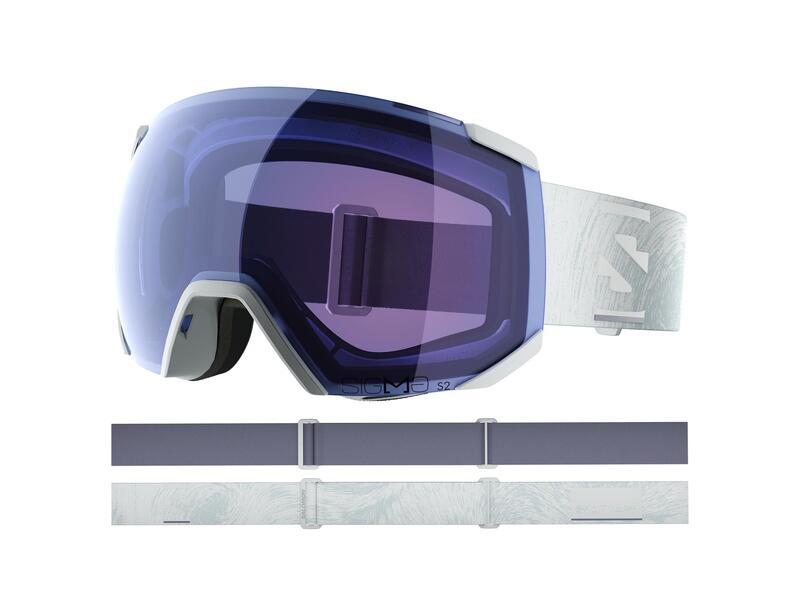 Salomon 2025/26 Radium Sigma Goggles Ice flow goggle view 2