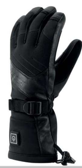 Manbi Radiator heated charged gloves black view 2