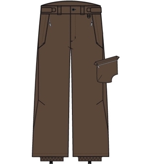 Ice Peak Sawyer JR Pants - Chocolate Brown view 2