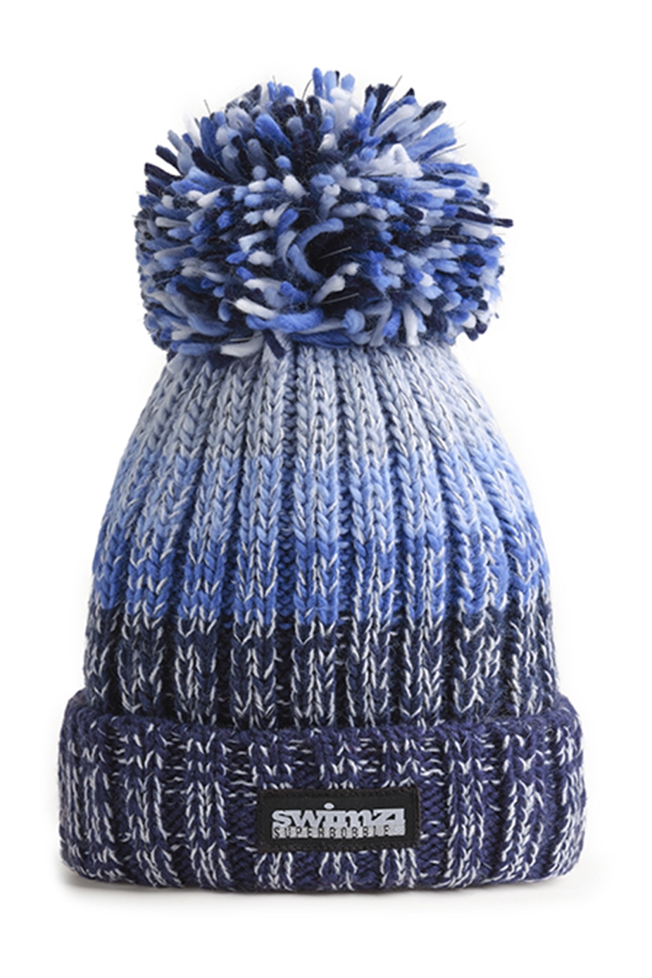 Swimzi 2025 Dark Winter sky gradient superbobble chunky hat view 2