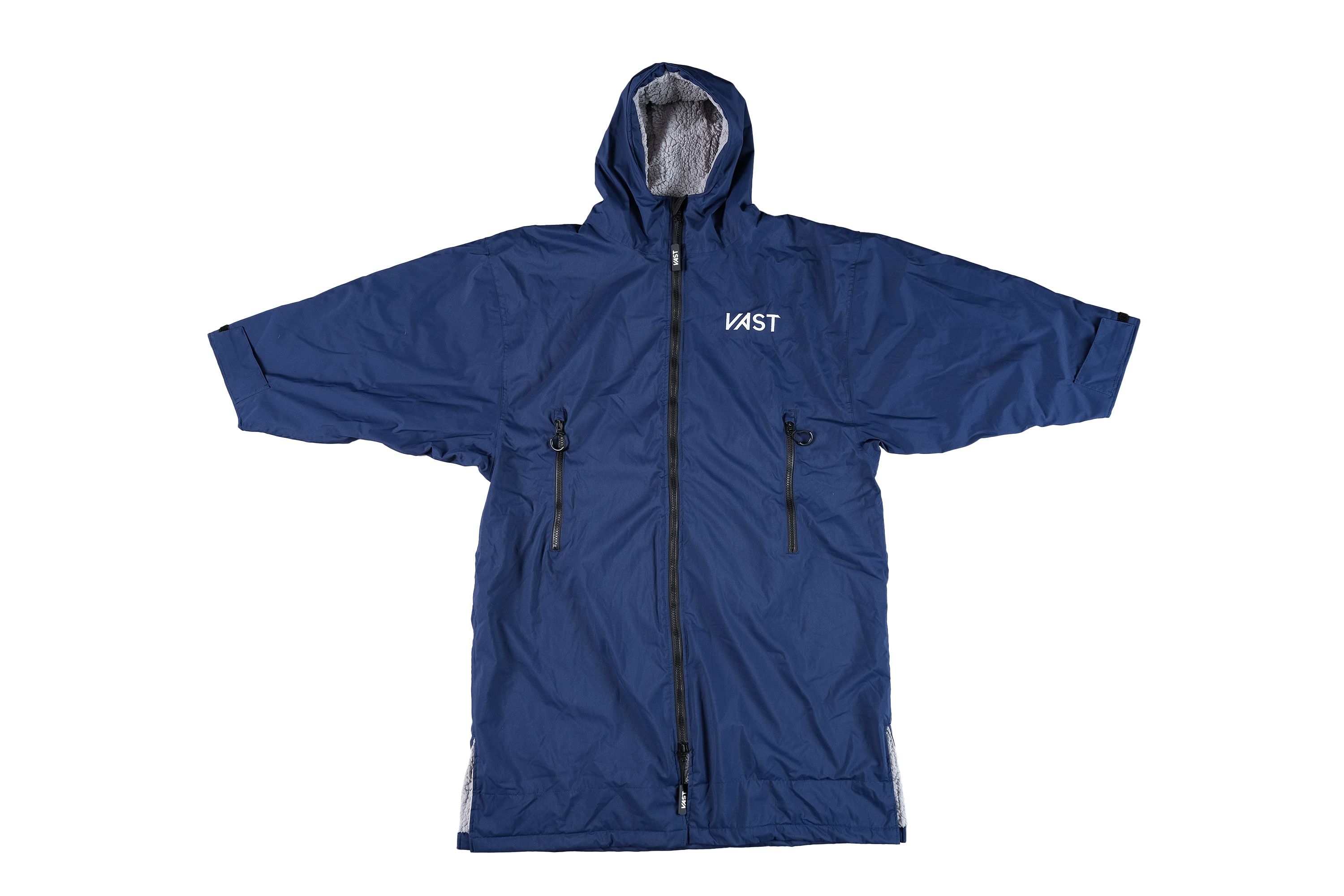 VAST Oversized change robe jacket navy view 2