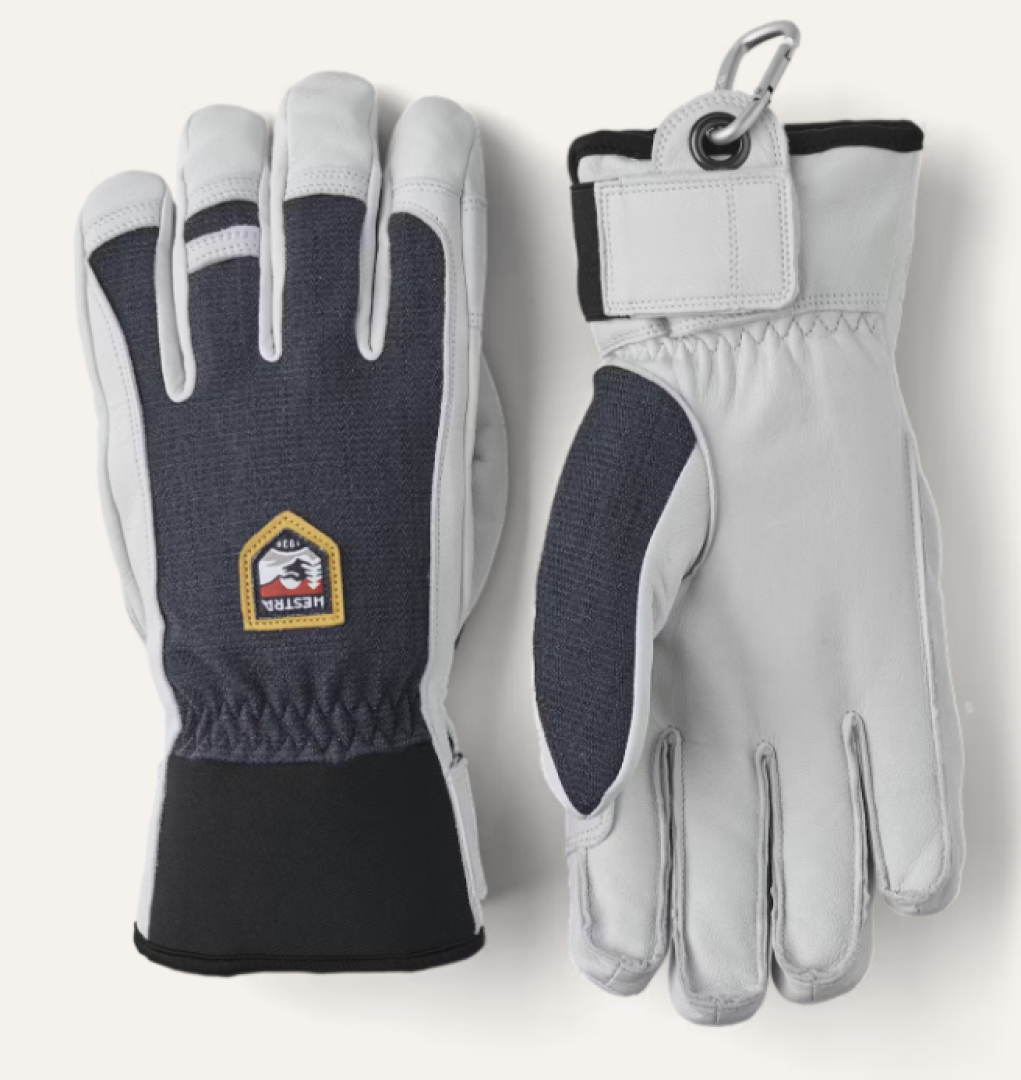 Hestra 2025/26 Army Leather Patrol 5 Finger Ski Glove - Navy view 2