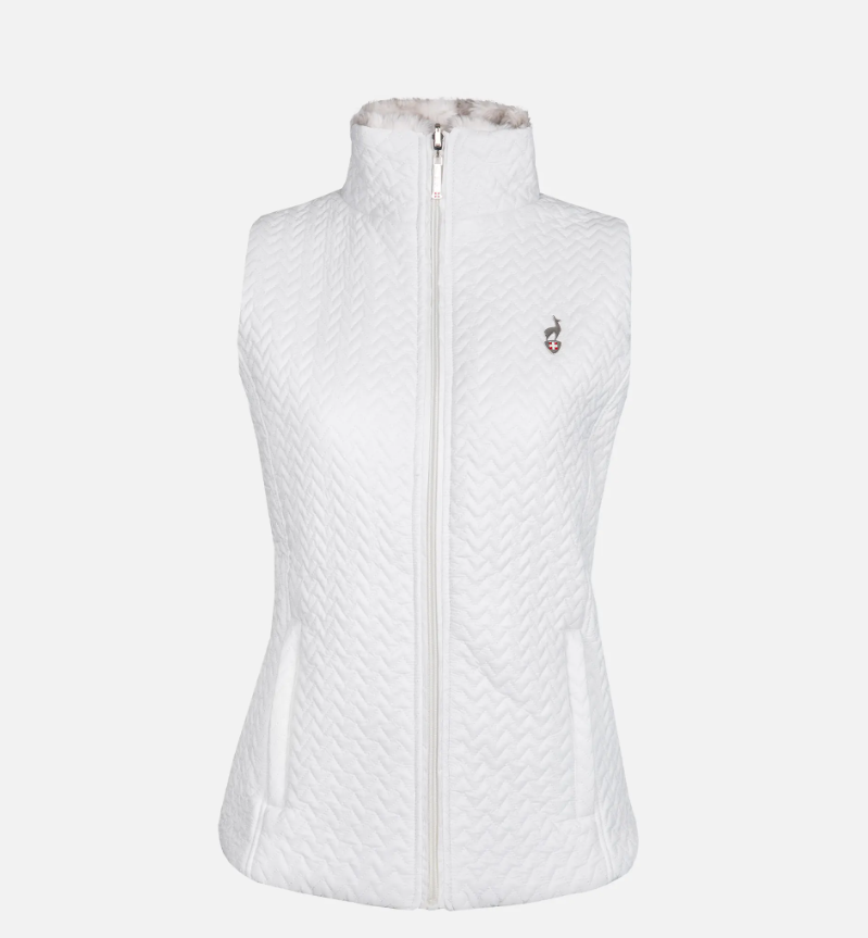 AULP 2024 Sidji Womens Reversible Gilet - White view 2