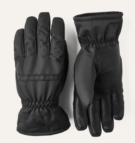 Hestra 2025/26 Primaloft Leather 5 Finger Women's Ski Glove - Black view 2