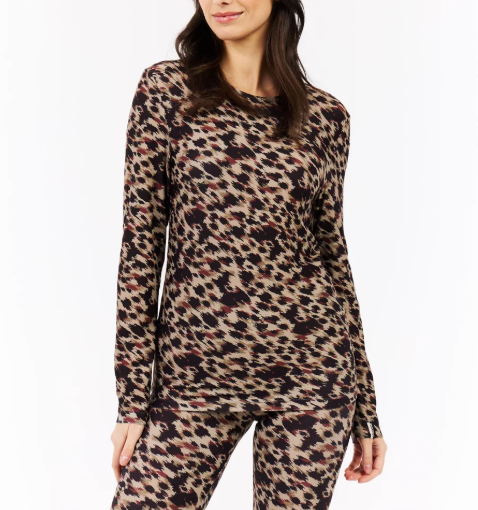 Protest 2025/26 Yalin Women's Thermal Top - Leopard Print view 2