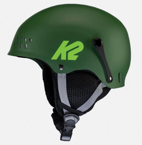 K2 2025/26 Entity Kids Ski/Snowboard Helmet - Lizard Tail Green view 2