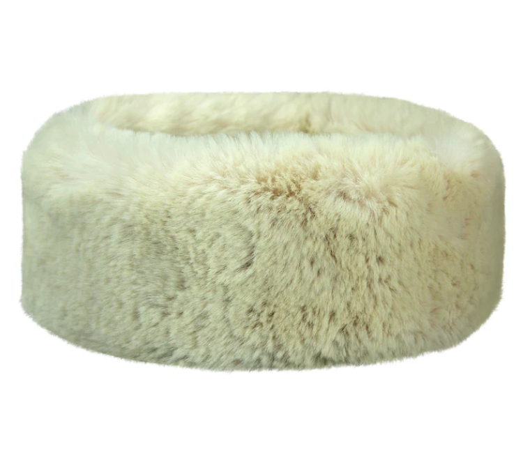 Manbi 2024 Snowlux Faux Fur Headband - Chinchilla Natural view 2
