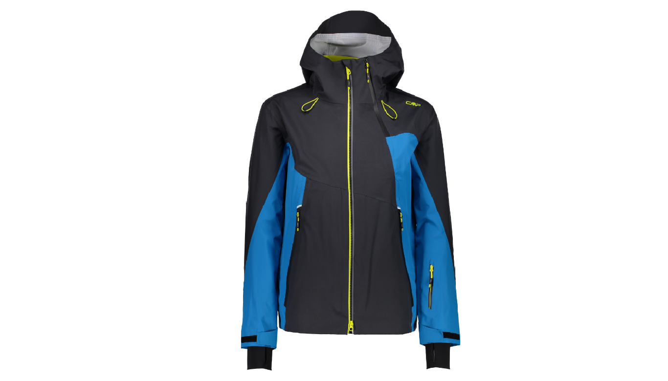CMP Mens Ski/Snowboard Shell Jacket, Anthracite/bright blue view 2